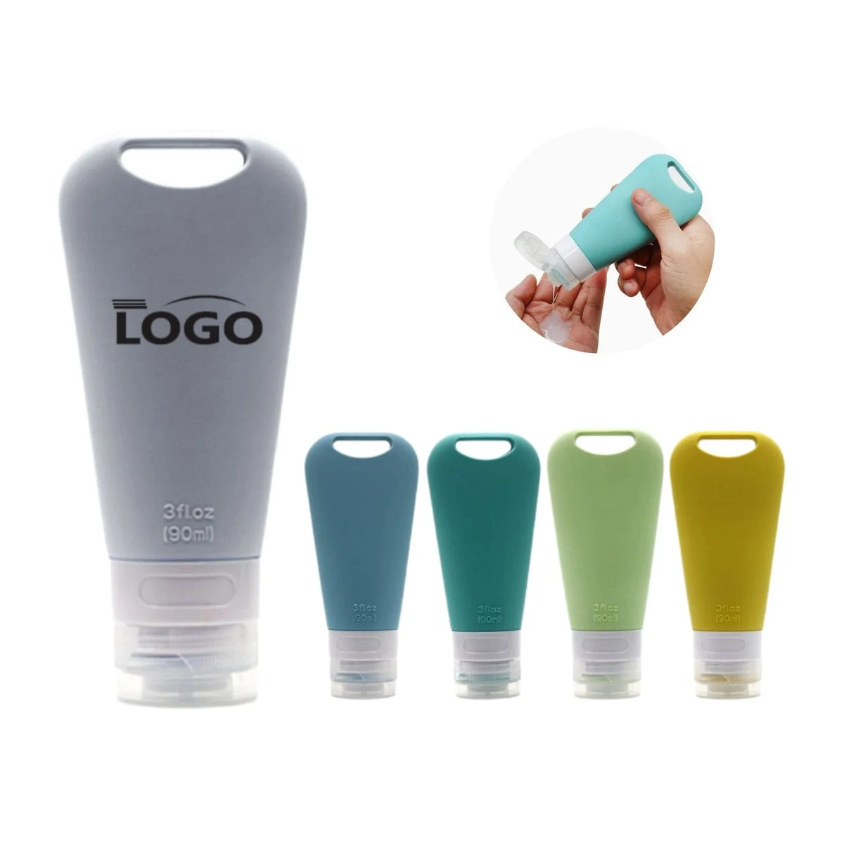 3fl.oz Silicone Cosmetic Travel Bottle 1