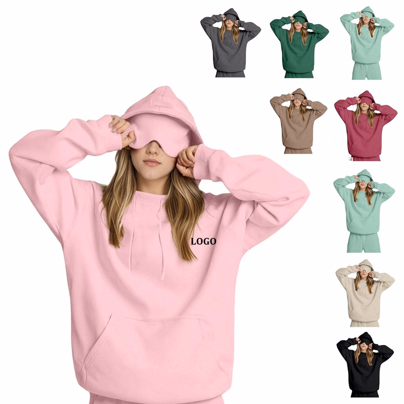 Womens Hoodie with Eye Mask