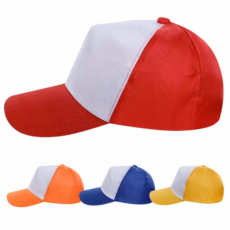 5 Panel Adjustable Two-Tone Cotton Baseball Cap