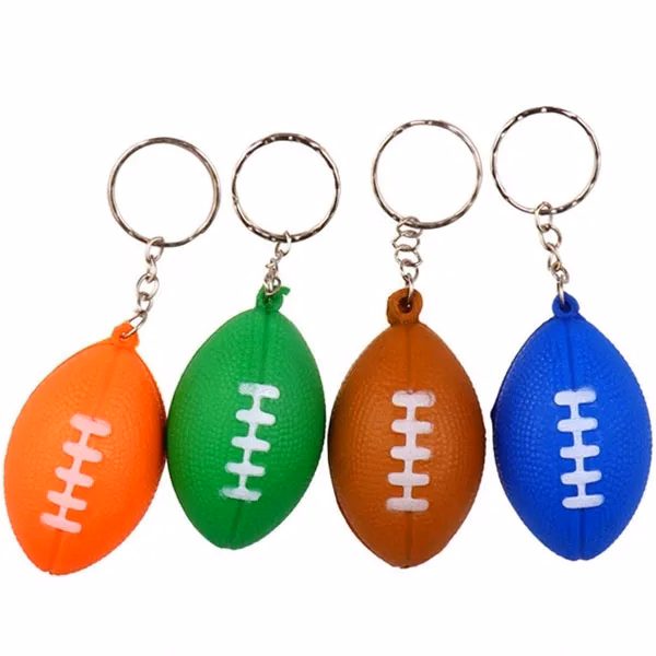 Football Stress Ball Key Chain
