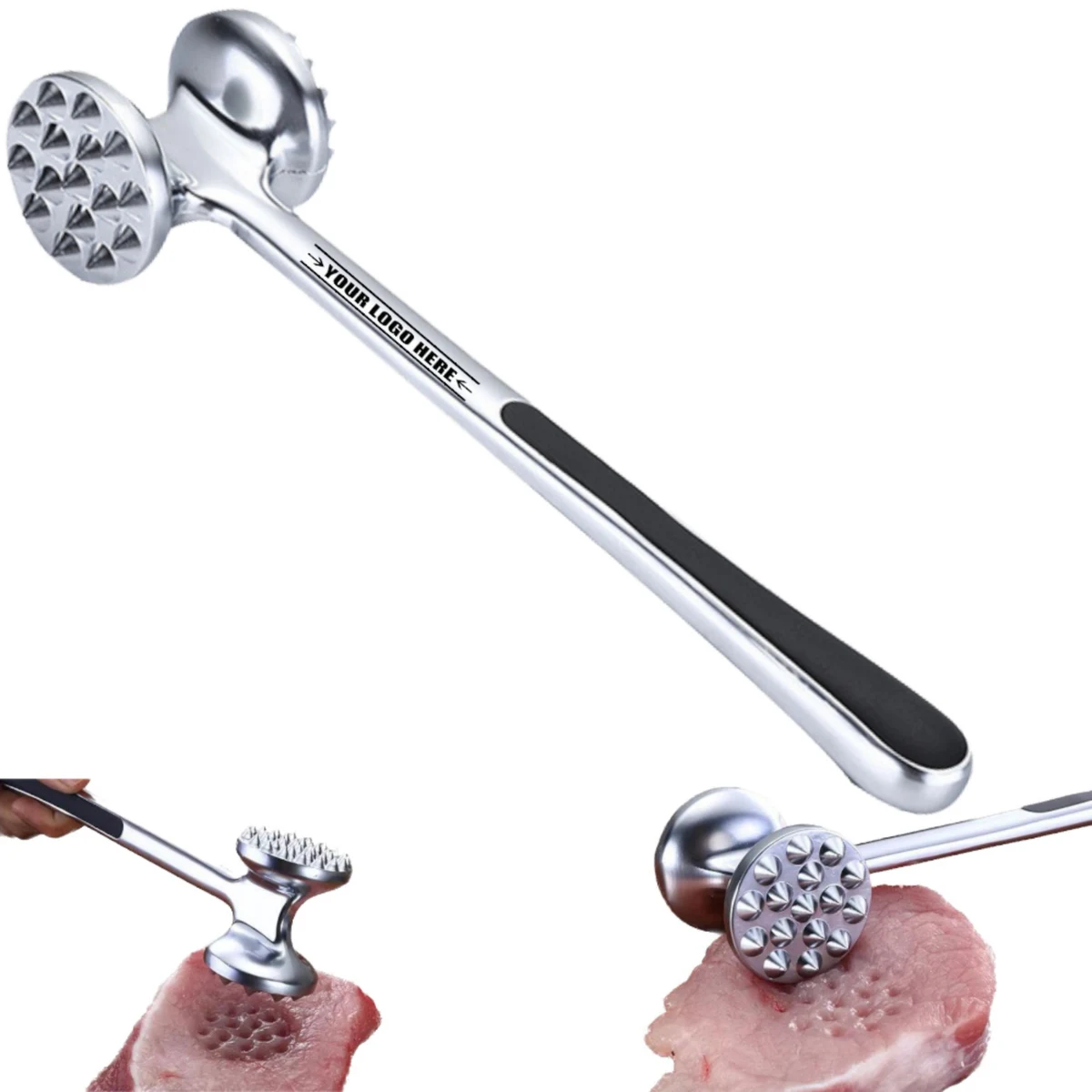 Long-Handled Zinc Alloy Meat Tenderiser 1