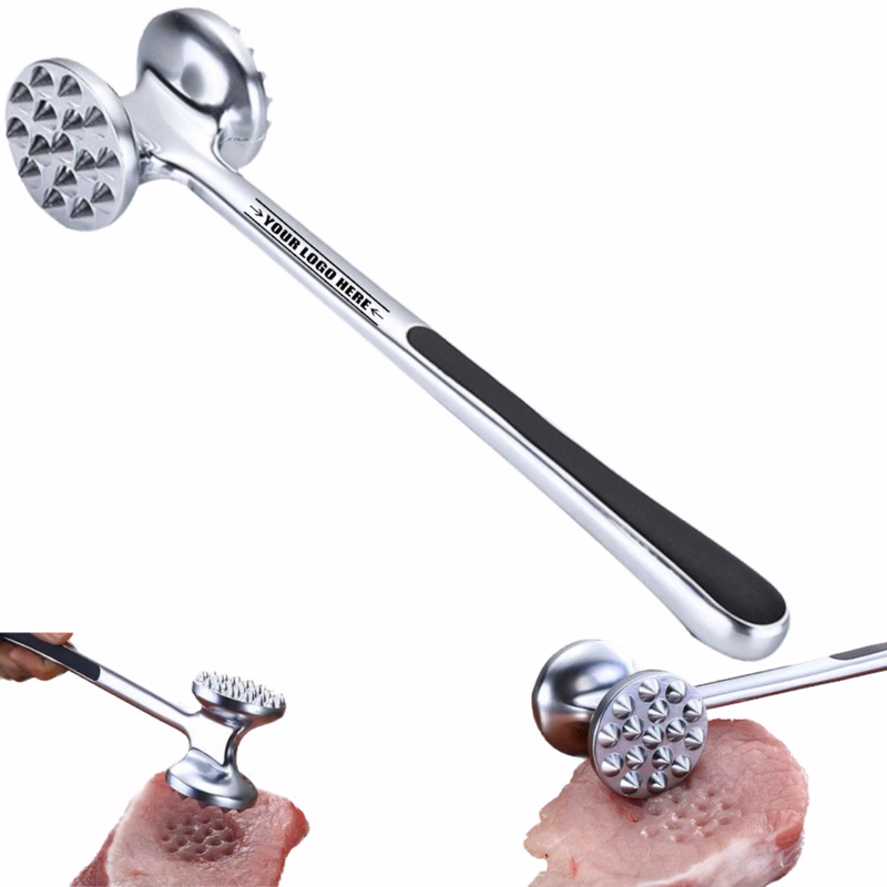 Long-Handled Zinc Alloy Meat Tenderiser