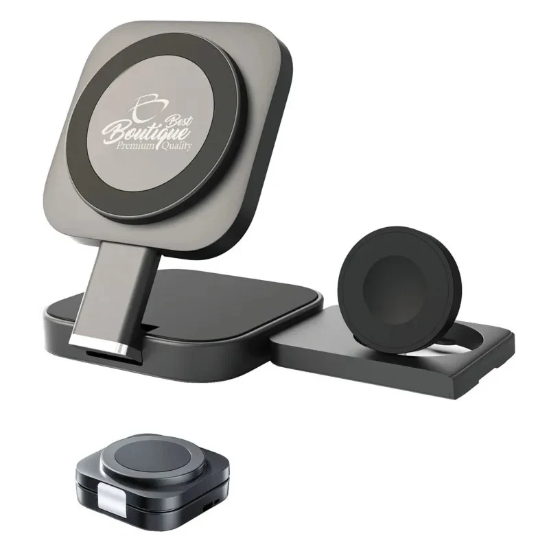 Three in one Foldable Safety Fast Wireless Charging Station 1