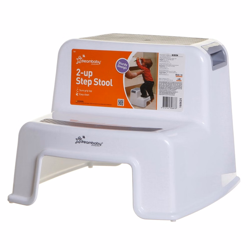 2 Step Stool - Gray 4.25" x 12.8" x 10.25"