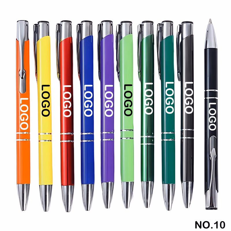 Colorful Push-button High-grade Metal Ballpoint Pen