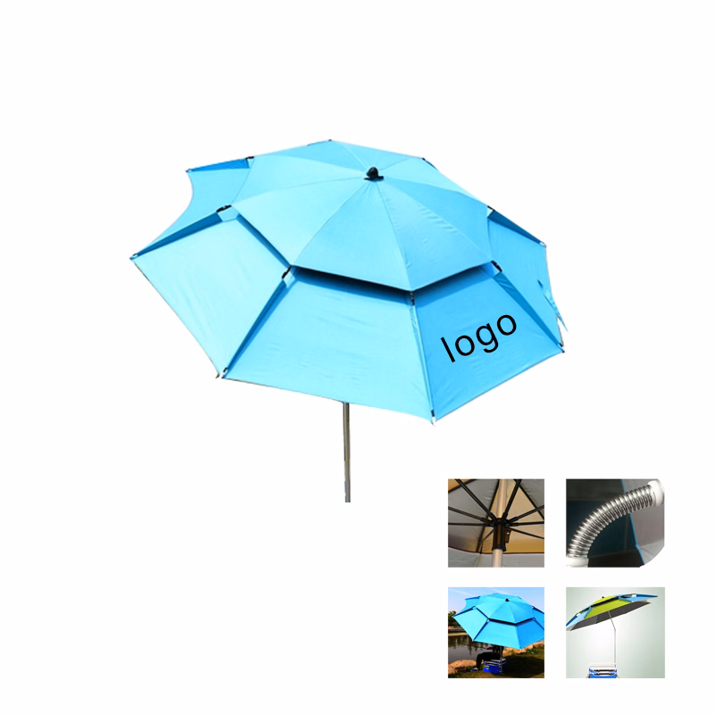 Double layer Design and The Top Layer Plastic Universal Umbrella