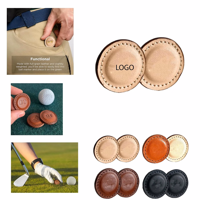 Golf Ball Mark Positioning Clip 1.6"X1.6"X0.1"