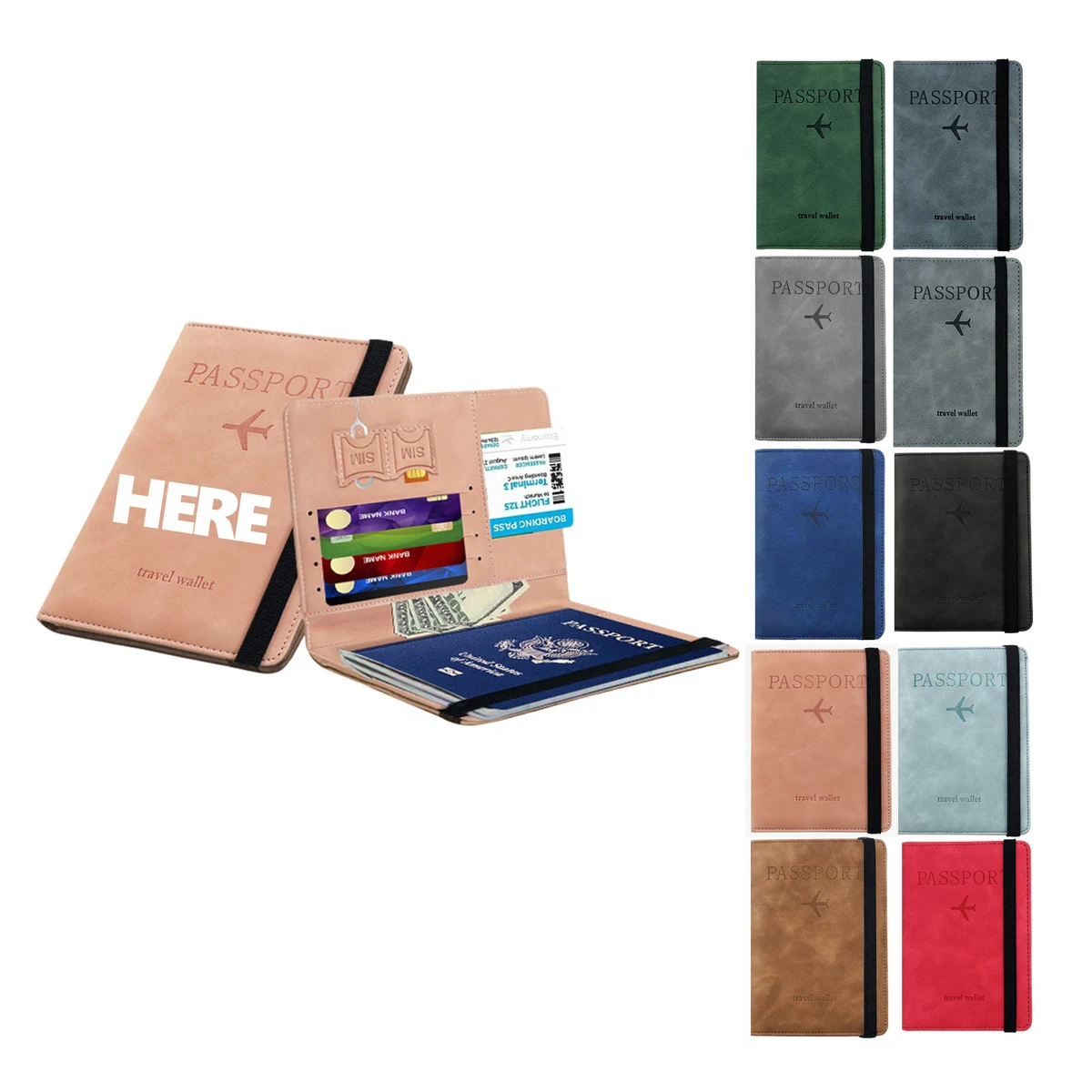 Passport Card Wallet with Strap 1