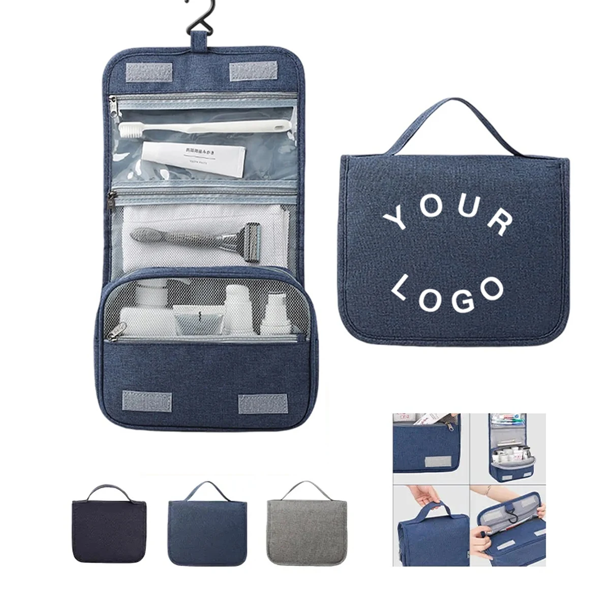 Customizable Terylene Toiletry Bag for Travel 1