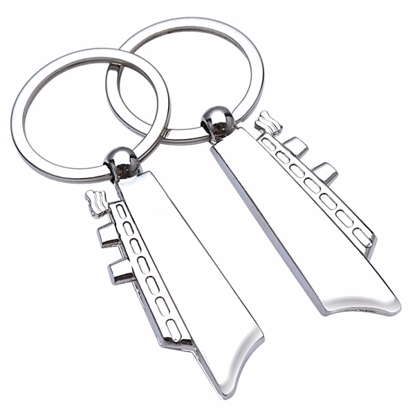 Custom Metal Cruise Ship Keychain 56mm — Travel & Hospitality Brand Giveaway