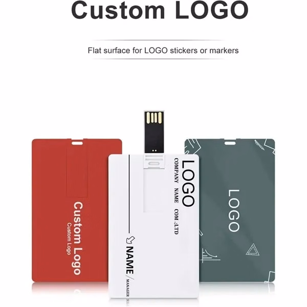 Credit Card USB Flash Drive for Desk, Travel and Daily Use