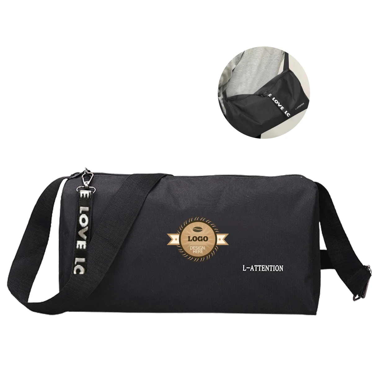 MOQ 50 Lightweight Fitness Sling Bag for Yoga and Travel 1