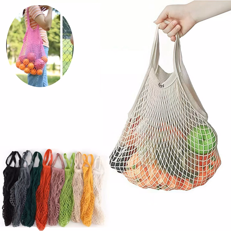Reusable Cotton Mesh Grocery Bag