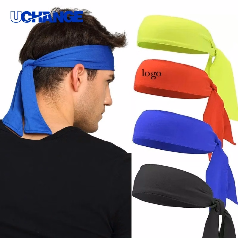 Universal Back Tie Headband Sweatband for Sports