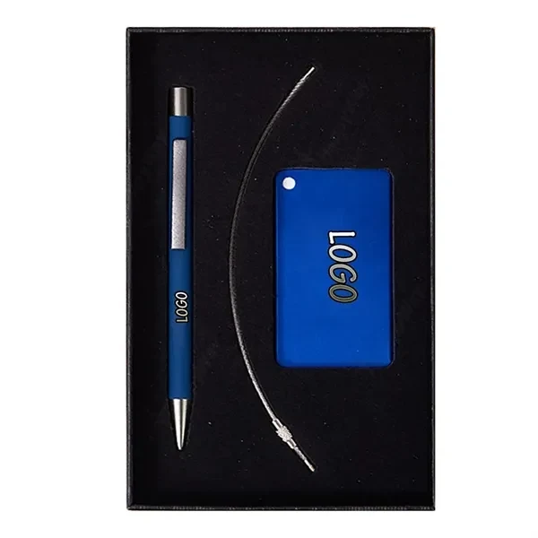 Gift Set with Luggage Tag and Metal Pen for Work, School and Travel 1
