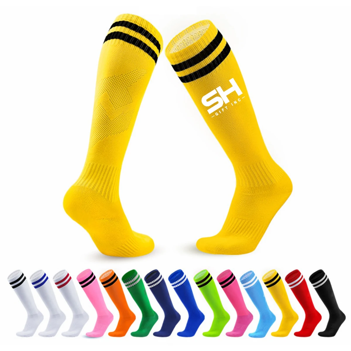 Sports Knee High Socks Calf Compression Athletic Socks 1