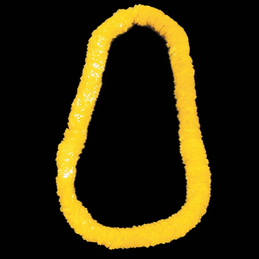 Yellow 34" Plastic Leis 1