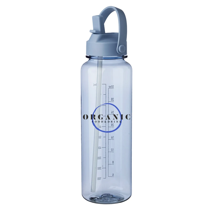 Plastic Water Bottle with Screw On Lid 40 oz. 1