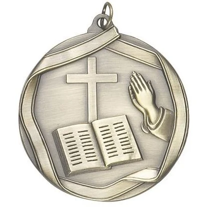 Church Die Cast Medal, 2 1/4" 1