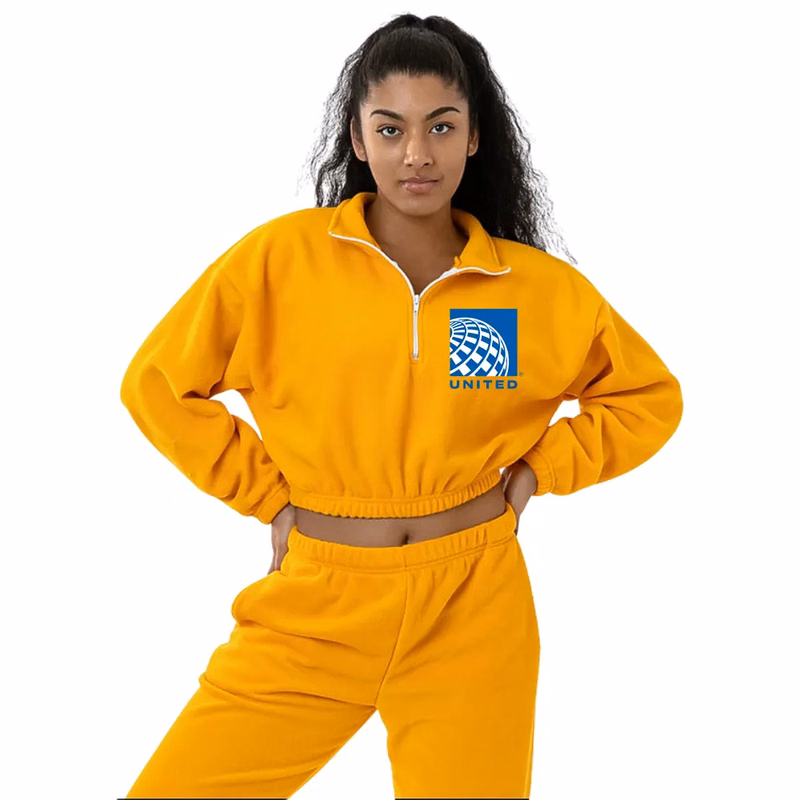 Cropped Polar Fleece Half Zip