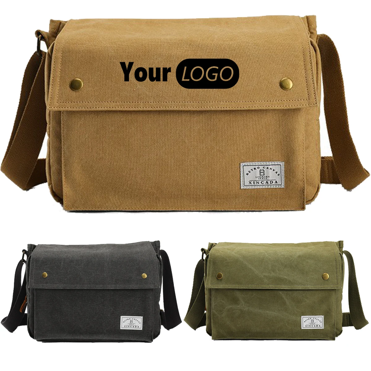 Canvas Vintage Messenger Bag 1