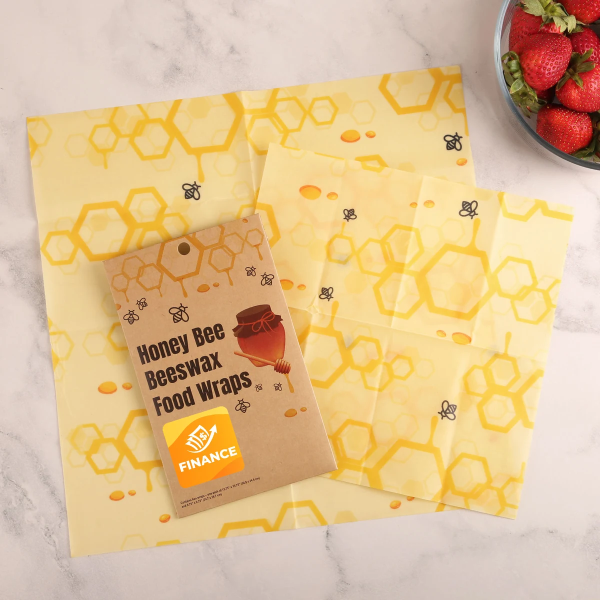 Honey Bee Beeswax Food Wraps 1