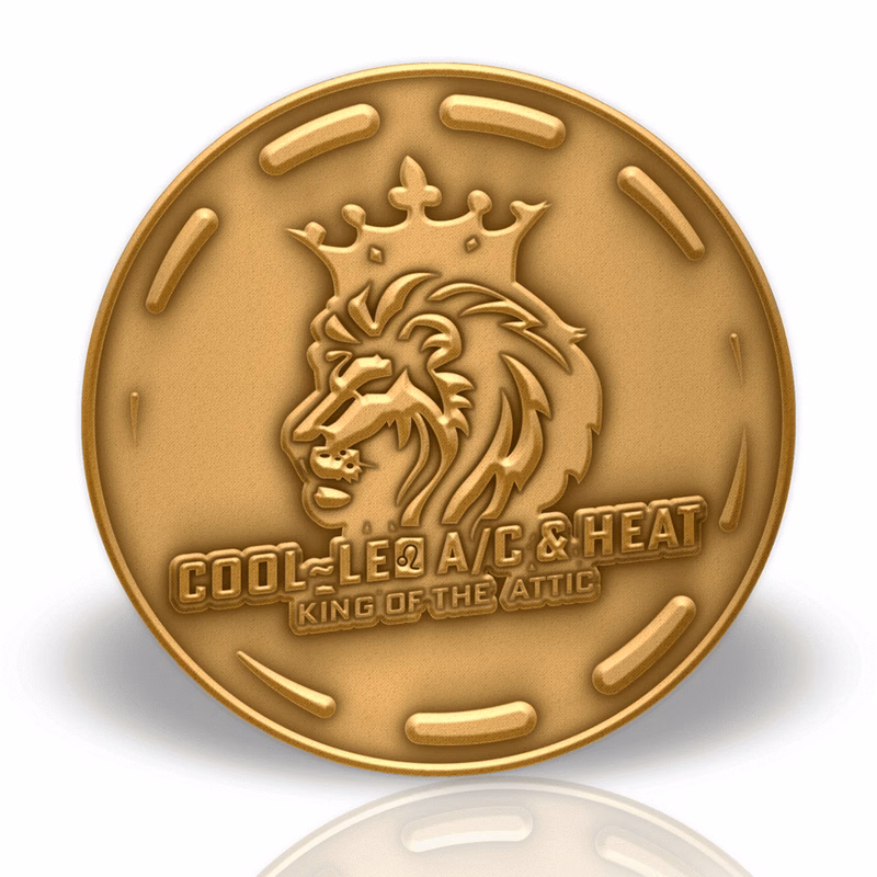Solid Brass Lapel Pin with Dual Plating