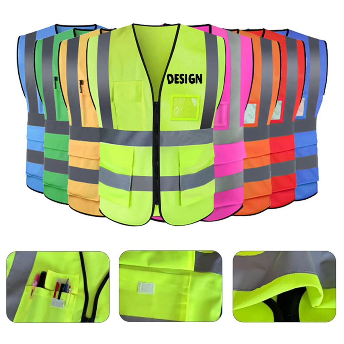 Construction Work Unisex High Visibility Vest 1