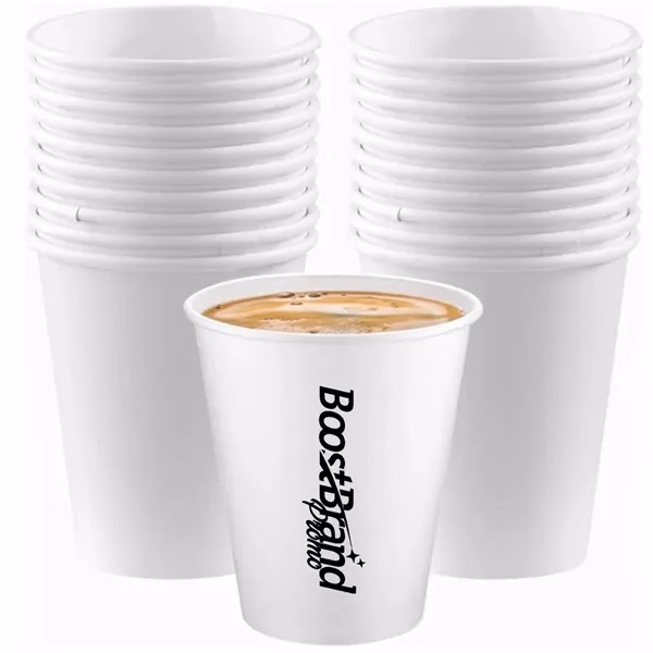 Custom 9 oz Disposable Paper Cups for Hot and Cold Beverages — Event Drinkware