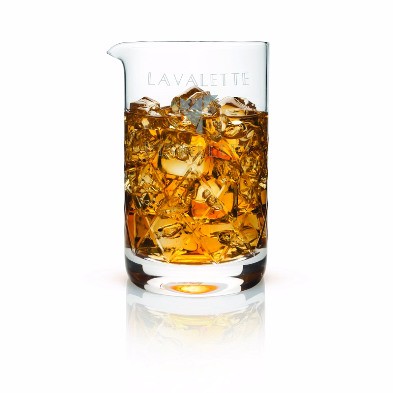 Viski® Large Cut-Crystal Mixing Glass
