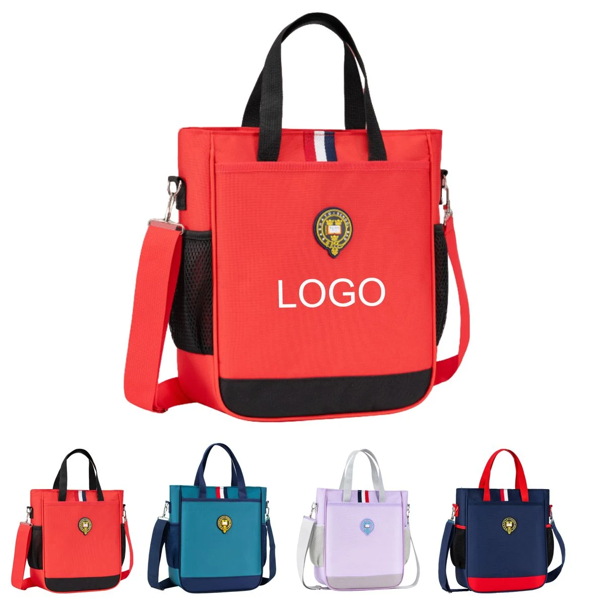 MOQ 5 Piece Student Tote Bag, custom tote bag with logo imprint 1