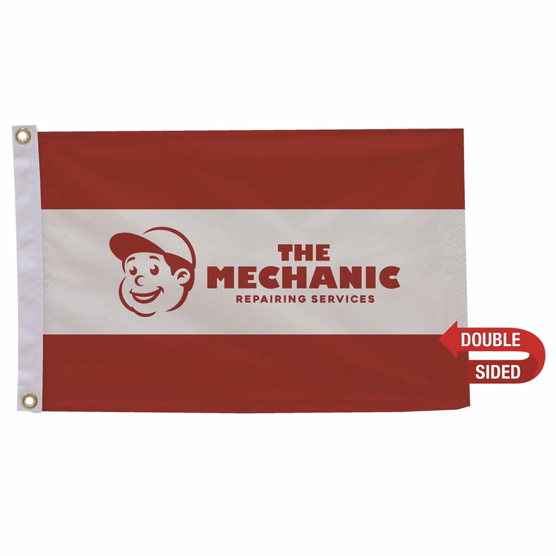 16" x 24" Nylon Flag Double-Sided
