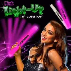 Pink 16" LED Lumiton Baton