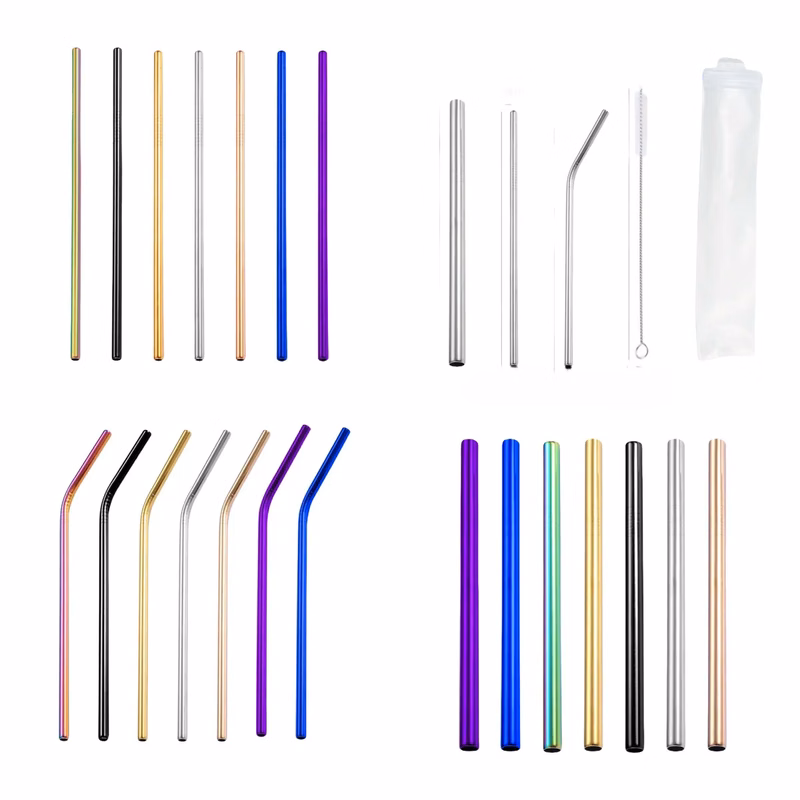 Reusable Stainless Steel Metal Straws