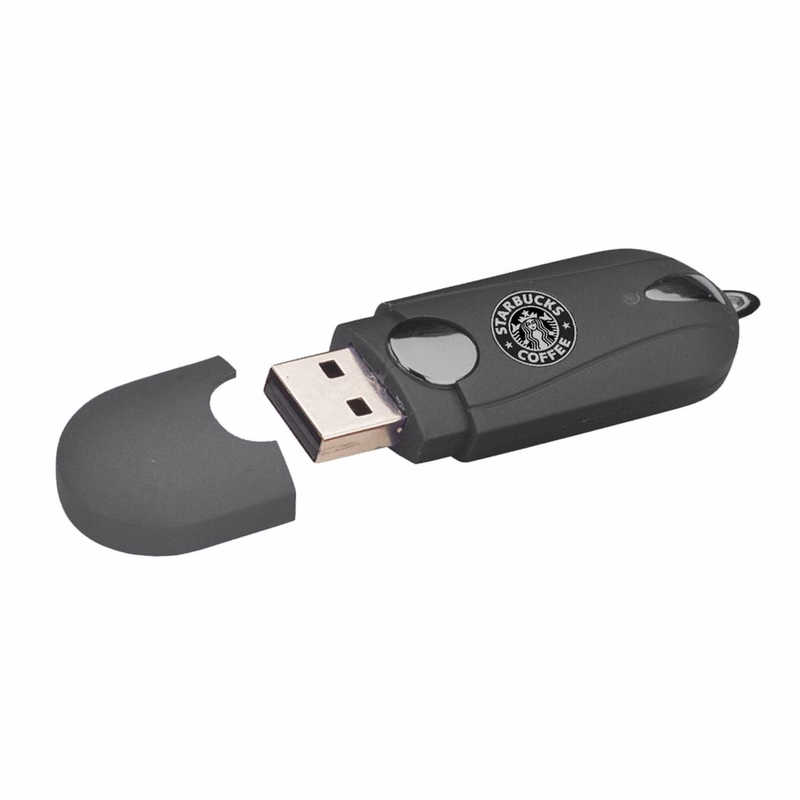 1 GB Flow Flash Drive w/Keychain