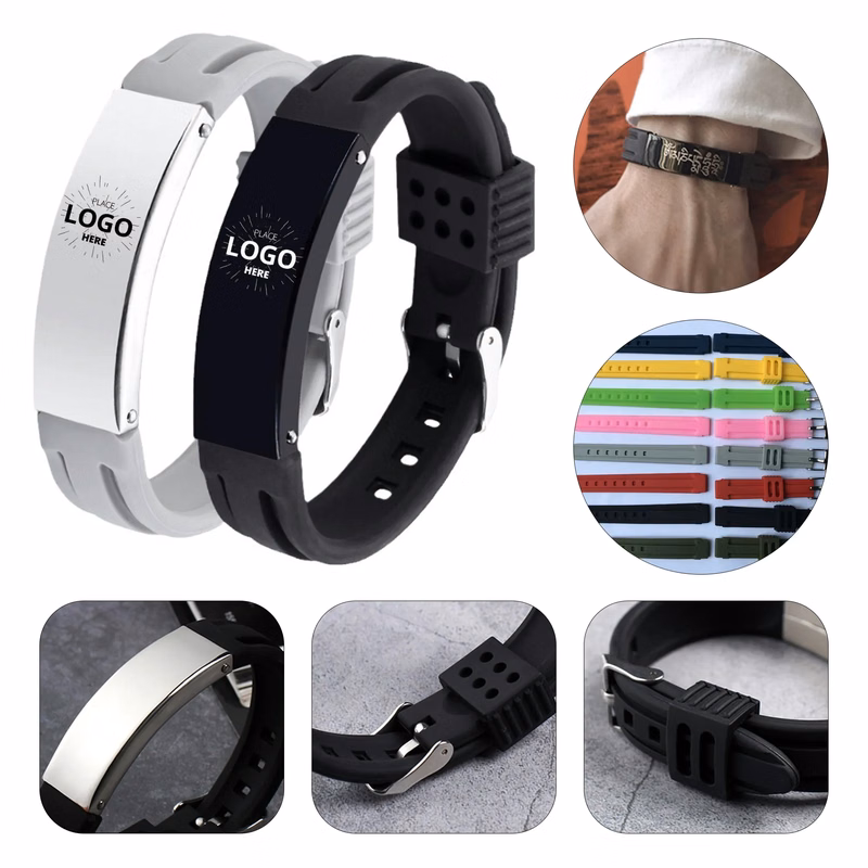 Adjustable Engraved Titanium Bracelet