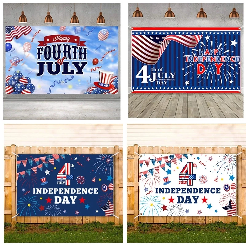 Independence Day Banner Backdrop Decorations 1