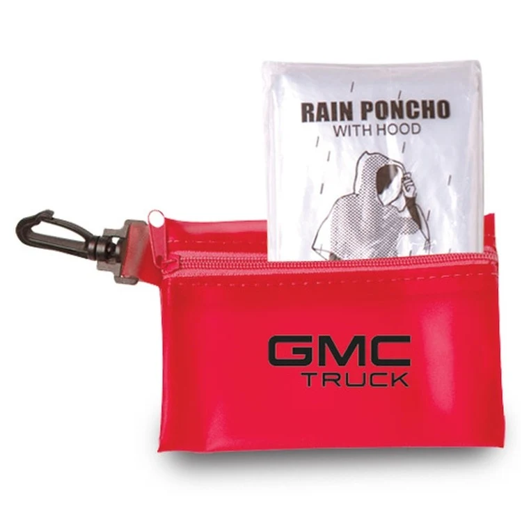 Rain Poncho in Zipper Tote Bag 1