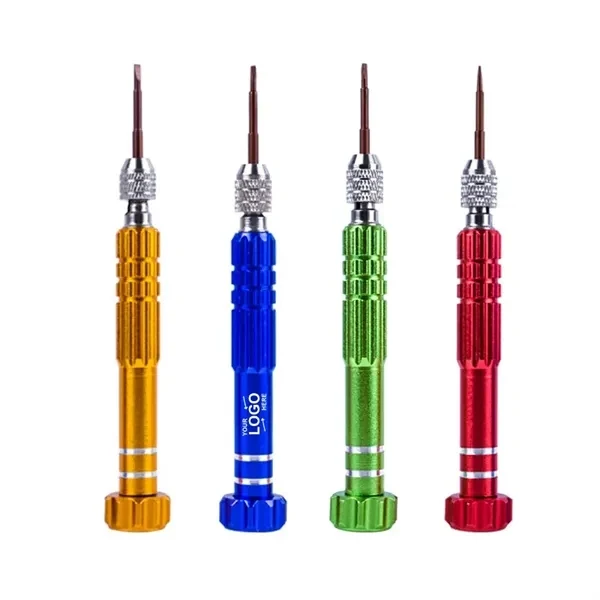 Custom Compact Aluminum 5 in 1 Precision Pocket Screwdriver — Portable Repair Essential 1