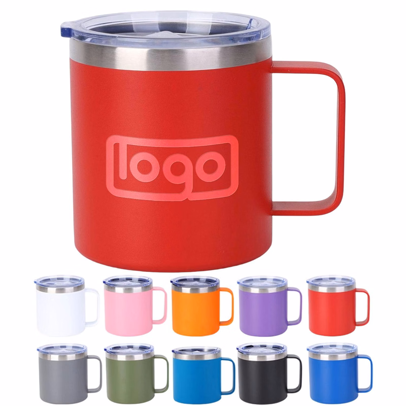14 oz Stainless Steel Insulated Mug with Handle