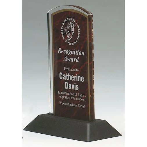 6" Pop-In Red Marble Arch Acrylic Award 1