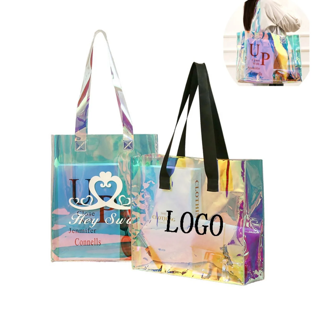 Iridescent Handbag Tote Bag 1