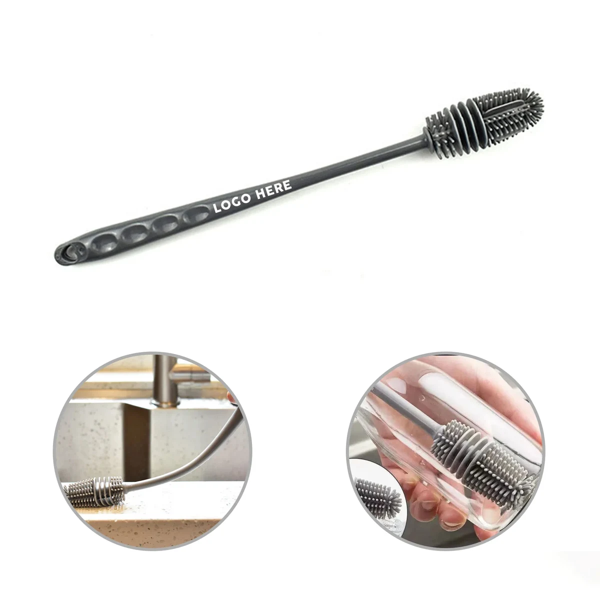 Silicone Cup Brush Long Handle 1