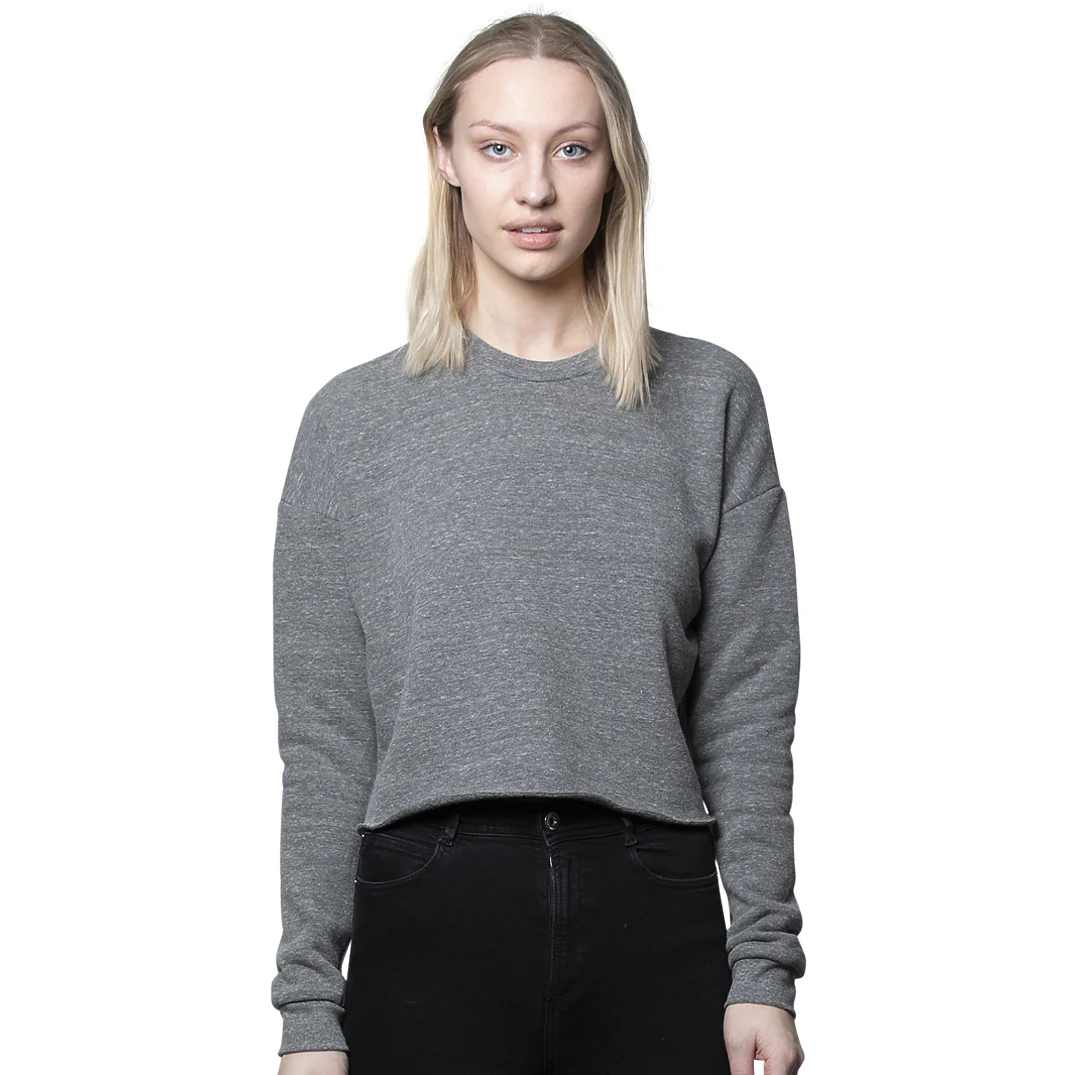 Women's eco Triblend Fleece Crop 1