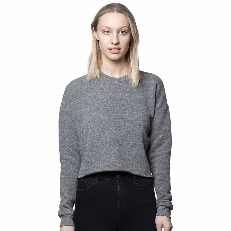 Women's eco Triblend Fleece Crop