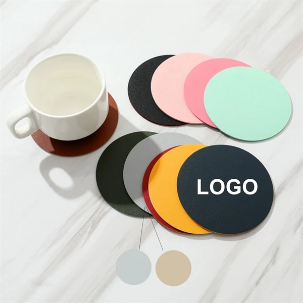 Double-sided Leather Cup Coaster 1