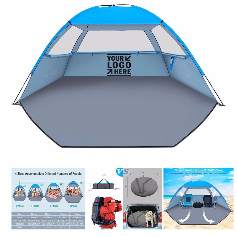 Beach Shade Tent for 3/4-5/6-7/8-10 Person