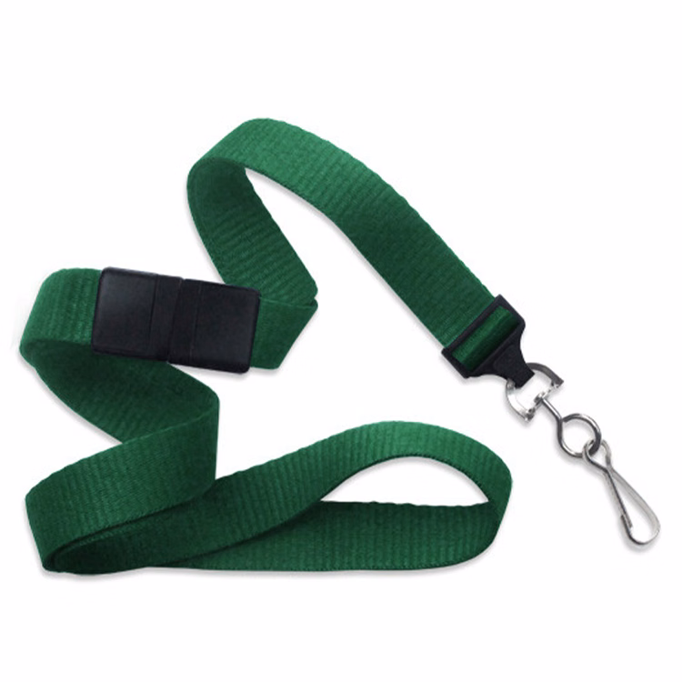 5/8" Breakaway Blank Lanyard with Swivel J-Hook