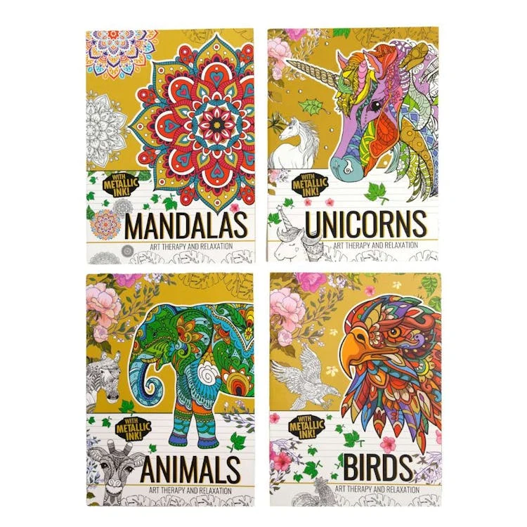 Adult Coloring Books 32 Pages - Four Titles 1