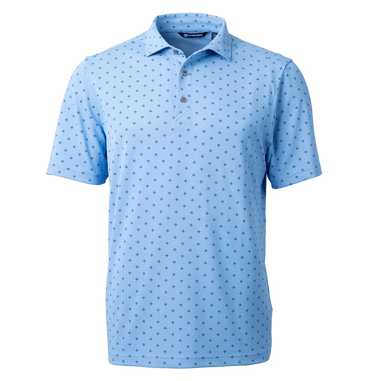 Cutter & Buck Virtue Eco Pique Tile Print Recycled Men's Polo 1